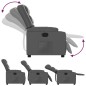 vidaXL Sillón reclinable de cuero sintético gris vidaXL Sillón reclinable de cuero sintético gris