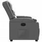 vidaXL Sillón reclinable de cuero sintético gris vidaXL Sillón reclinable de cuero sintético gris
