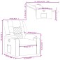 vidaXL Sillón reclinable de cuero sintético gris vidaXL Sillón reclinable de cuero sintético gris