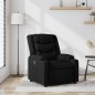 vidaXL Sillón reclinable de tela negro vidaXL Sillón reclinable de tela negro