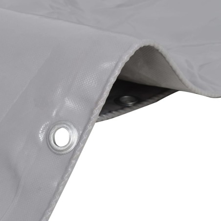 vidaXL Lona 650 g/m² 5x6 m gris