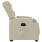 vidaXL Sillón reclinable de cuero sintético crema vidaXL Sillón reclinable de cuero sintético crema
