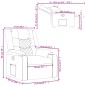 vidaXL Sillón reclinable de cuero sintético crema vidaXL Sillón reclinable de cuero sintético crema