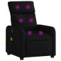 vidaXL Sillón reclinable de masaje de tela negro vidaXL Sillón reclinable de masaje de tela negro