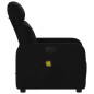 vidaXL Sillón reclinable de masaje de tela negro vidaXL Sillón reclinable de masaje de tela negro