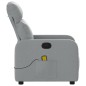 vidaXL Sillón reclinable de masaje de tela gris claro vidaXL Sillón reclinable de masaje de tela gris claro