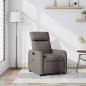 vidaXL Sillón de masaje reclinable de tela gris taupé vidaXL Sillón de masaje reclinable de tela gris taupé