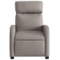 vidaXL Sillón de masaje reclinable de tela gris taupé vidaXL Sillón de masaje reclinable de tela gris taupé