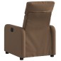 vidaXL Sillón reclinable de tela marrón vidaXL Sillón reclinable de tela marrón