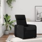 vidaXL Sillón reclinable de cuero sintético negro vidaXL Sillón reclinable de cuero sintético negro