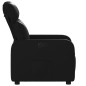 vidaXL Sillón reclinable de cuero sintético negro vidaXL Sillón reclinable de cuero sintético negro