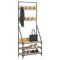 vidaXL Perchero con zapatero roble Sonoma 72x34x184 cm vidaXL Perchero con zapatero roble Sonoma 72x34x184 cm