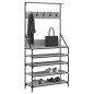 vidaXL Perchero con zapatero gris Sonoma 90x34x184 cm vidaXL Perchero con zapatero gris Sonoma 90x34x184 cm