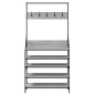 vidaXL Perchero con zapatero gris Sonoma 90x34x184 cm vidaXL Perchero con zapatero gris Sonoma 90x34x184 cm