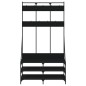 vidaXL Perchero con zapatero negro 100x40x184 cm vidaXL Perchero con zapatero negro 100x40x184 cm