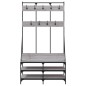 vidaXL Perchero con zapatero gris Sonoma 100x40x184 cm vidaXL Perchero con zapatero gris Sonoma 100x40x184 cm