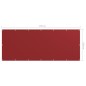 vidaXL Toldo para balcón tela oxford rojo 120x300 cm vidaXL Toldo para balcón tela oxford rojo 120x300 cm