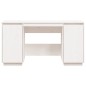 vidaXL Escritorio madera maciza de pino blanco 140x50x75 cm vidaXL Escritorio madera maciza de pino blanco 140x50x75 cm