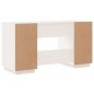 vidaXL Escritorio madera maciza de pino blanco 140x50x75 cm vidaXL Escritorio madera maciza de pino blanco 140x50x75 cm