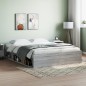 vidaXL Estructura de cama Sonoma gris 140x200 cm vidaXL Estructura de cama Sonoma gris 140x200 cm