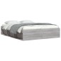 vidaXL Estructura de cama Sonoma gris 140x200 cm vidaXL Estructura de cama Sonoma gris 140x200 cm