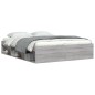 vidaXL Estructura de cama Sonoma gris 140x200 cm vidaXL Estructura de cama Sonoma gris 140x200 cm
