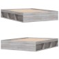 vidaXL Estructura de cama Sonoma gris 140x200 cm vidaXL Estructura de cama Sonoma gris 140x200 cm