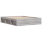 vidaXL Estructura de cama Sonoma gris 140x200 cm vidaXL Estructura de cama Sonoma gris 140x200 cm