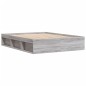 vidaXL Estructura de cama Sonoma gris 140x200 cm vidaXL Estructura de cama Sonoma gris 140x200 cm