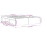 vidaXL Estructura de cama Sonoma gris 140x200 cm vidaXL Estructura de cama Sonoma gris 140x200 cm
