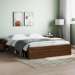 vidaXL Estructura de cama roble marrón 150x200 cm