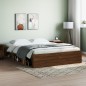 vidaXL Estructura de cama roble marrón 150x200 cm