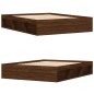 vidaXL Estructura de cama roble marrón 150x200 cm