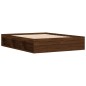 vidaXL Estructura de cama roble marrón 150x200 cm