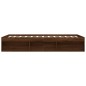 vidaXL Estructura de cama roble marrón 150x200 cm
