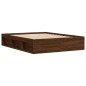 vidaXL Estructura de cama roble marrón 150x200 cm