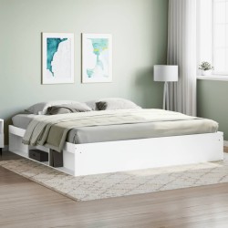 vidaXL Estructura de cama blanca 200x200 cm