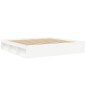 vidaXL Estructura de cama blanca 200x200 cm vidaXL Estructura de cama blanca 200x200 cm