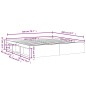 vidaXL Estructura de cama roble ahumado 200x200 cm vidaXL Estructura de cama roble ahumado 200x200 cm