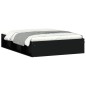 vidaXL Estructura de cama de matrimonio negra 135x190 cm vidaXL Estructura de cama de matrimonio negra 135x190 cm