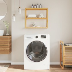 vidaXL Estantería de pared para baño de 3 niveles bambú 60x15x54 cm