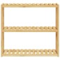 vidaXL Estantería de pared para baño de 3 niveles bambú 60x15x54 cm vidaXL Estantería de pared para baño de 3 niveles bambú 60x15x54 cm
