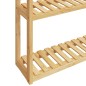vidaXL Estantería de pared para baño de 3 niveles bambú 60x15x54 cm vidaXL Estantería de pared para baño de 3 niveles bambú 60x15x54 cm