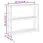 vidaXL Estantería de pared para baño de 3 niveles bambú 60x15x54 cm vidaXL Estantería de pared para baño de 3 niveles bambú 60x15x54 cm