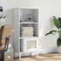 vidaXL Estantería SENJA aspecto ratán madera pino blanco 60x35x130 cm vidaXL Estantería SENJA aspecto ratán madera pino blanco 60x35x130 cm