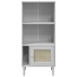 vidaXL Estantería SENJA aspecto ratán madera pino blanco 60x35x130 cm vidaXL Estantería SENJA aspecto ratán madera pino blanco 60x35x130 cm