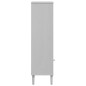 vidaXL Estantería SENJA aspecto ratán madera pino blanco 60x35x130 cm vidaXL Estantería SENJA aspecto ratán madera pino blanco 60x35x130 cm