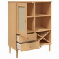 vidaXL Aparador alto SENJA aspecto de ratán madera marrón 90x40x112 cm vidaXL Aparador alto SENJA aspecto de ratán madera marrón 90x40x112 cm