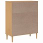 vidaXL Aparador alto SENJA aspecto de ratán madera marrón 90x40x112 cm vidaXL Aparador alto SENJA aspecto de ratán madera marrón 90x40x112 cm