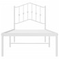 vidaXL Estructura de cama de metal con cabecero blanco 75x190 cm vidaXL Estructura de cama de metal con cabecero blanco 75x190 cm